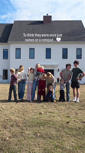 “And to think… they were all once just names on a notepad.” 📝🤍 Prayers whispered. Dreams written down. Names circled, erased, rewritten. And now… they’re voices in the hallway, shoes by the door, laughter at the table, and the greatest gift I’ll ever know. Did you write names down before your babies were born? Do you still have your list? | The Bradley Bunch