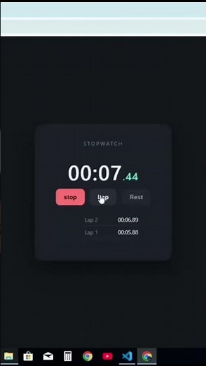Build a Stopwatch with HTML, CSS & JavaScript ⏱️ | JavaScript Project for Beginners