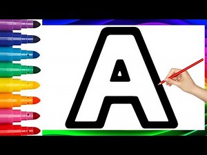 Alphabet Art for Kids | Drawing and Coloring ABC Letters Step-by-Step