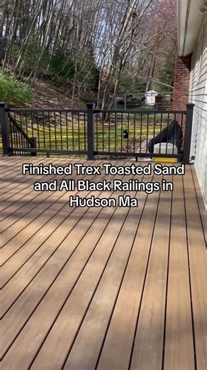 Finished this beauty in Hudson Ma #deckdreams #decking #deckdesign #deckseason #massachusetts #worcester #contractorsoftiktok #deckbuilder #worcestercontractor