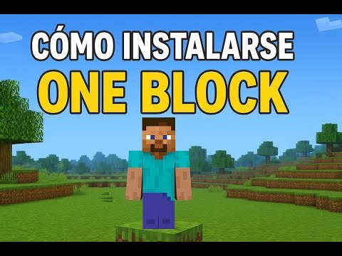 como instalarse one block para minecraft java