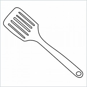 How To Draw A Spatula Step by Step - [4 Easy Phase]