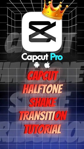 CAPCUT Halftone shake transition Tutorial #shorts #capcutedit #capcuttutorial