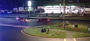 180K views · 700 reactions | ROLLOVER ACCIDENT AT DERRY TRAFFIC CIRCLE CAUGHT ON CAMERA. Accident Sunday night. Video courtesy of Sharon | Queen City Alerts and News | Facebook