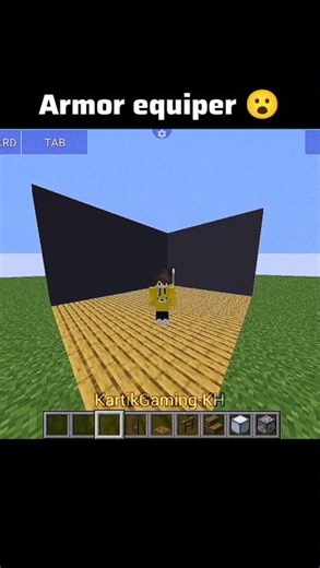 Armor equiper in Minecraft 😮 #shorts #minecraft #gaming