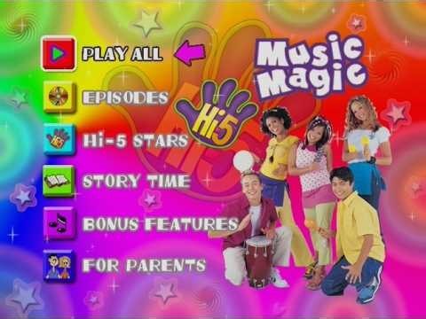 Hi-5 USA - Music Magic (MGM Kids DVD) - Full Menu Walkthrough