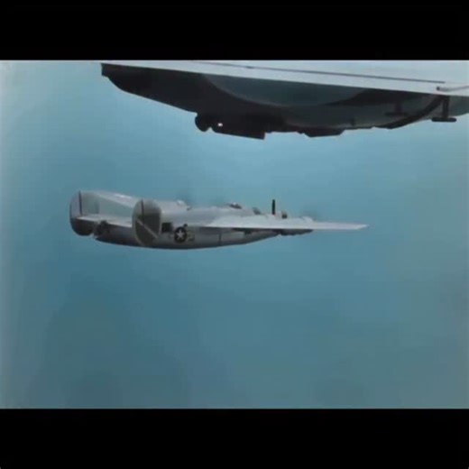 B-24s in Action | PTO - Rare footage coming from the #5thbombgroup (Bomber Barons) as one of its B-24 Liberators shows a feathered No. 3 engine. This engine... | Instagram