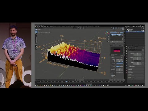 Making a spectrogram with Geometry Nodes — Blender Conference 2025