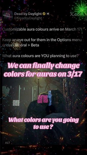 3/17 you can change auras colors on dbd #deadbydaylight #dbd