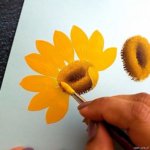 581K views · 10K reactions | Vibrant Sunflower Painting With Amazing Detail | Colors N Shades-The magical Rendering | Facebook