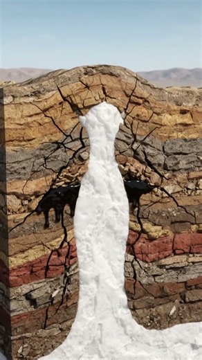 Salt Rises Through Solid Rock? How Salt Domes Form 🧂⛰️ #nature #geology