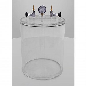 Cylinder Acrylic Vacuum Chambers with Removable Top Lids