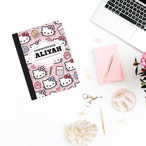 Personalized Kitty Composition Notebook for Girls – Custom Name School Journal - Etsy