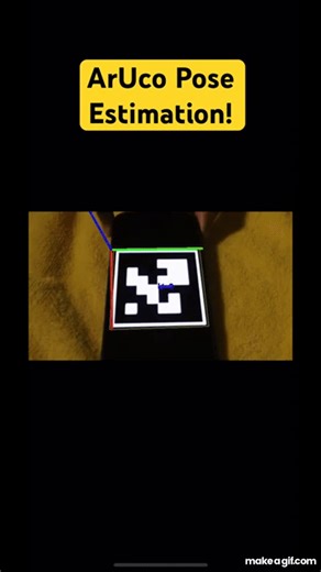 ArUco Marker Pose Estimation and Detection OpenCV Python on Make a GIF