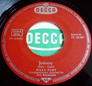 Billy Fury - Jealousy / Open Your Arms