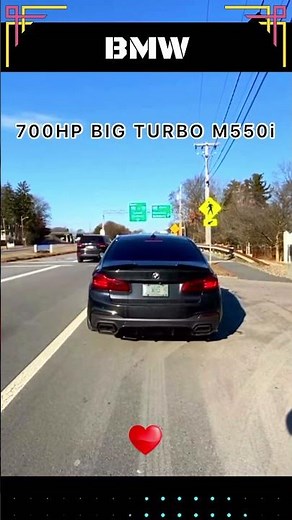700HP BMW 550i Rips Up the Road 😱 #bmwm #shorts