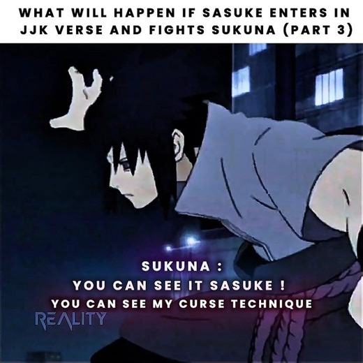 Sasuke enters Jjk verse against sukuna part 3 #animeedit #jujutsukaisen #naruto #sasuke #gojo