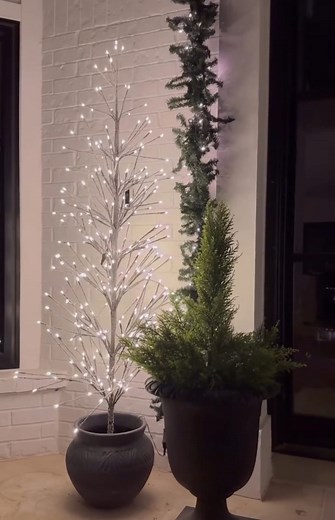13K views · 22 reactions | These beautiful light up trees from Amazon are back in stock this year and an absolute favorite for decorating a holiday front porch! ✨They make a huge impact and are so magical at night! #amazonhomefinds #amazonmusthaves #homedecor #Christmas #christmasdecor #christmaslights #christmasmagic #homeimprovement #christmastree #christmastreedecorating | Amazon Home Finds | Facebook