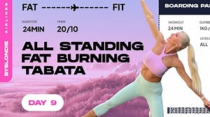 24分钟全站姿轻重量Tabata训练 从肥胖到健美