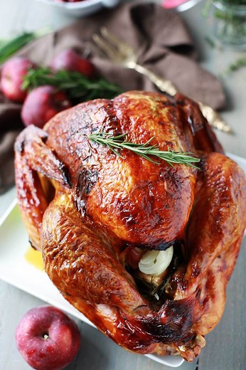 Turkey Recipe: Aromatic Lemon, Apple, and Herb Turkey | Tangled with Taste