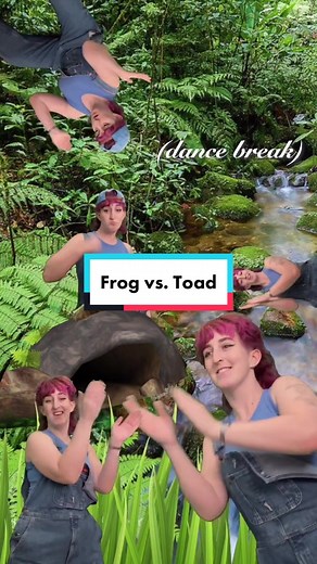 Reply to @chatchat_4 Here’s how to tell the difference between a frog and a toad— but don’t lick them either way. Please. I’m literally begging. #frogtok #allfrogsarepoisonous #britannicabops