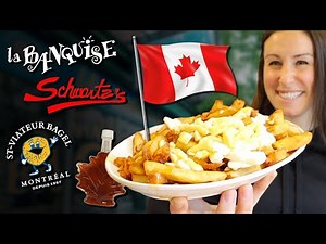 American Tries Iconic Canadian Foods 🇨🇦 Feat. Poutine, Maple Syrup, Smoked Meats, & Bagels!!