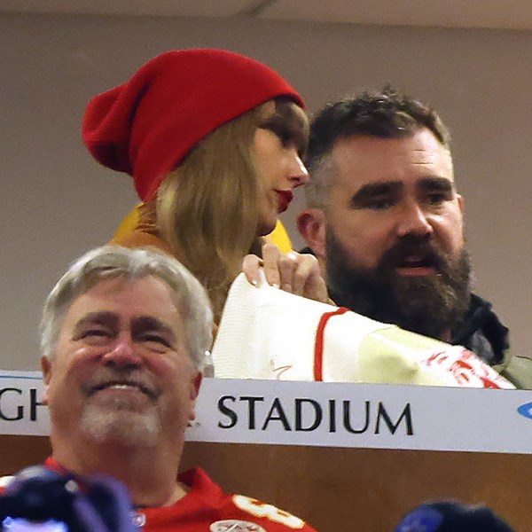 Taylor Swift, Jason Kelce and Kylie Kelce Unite to Cheer on Travis Kelce at Chiefs Playoffs Game