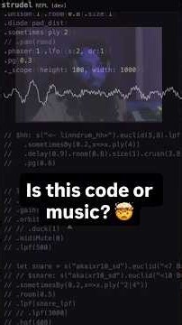Code or Music? 🤯 Making a Beat With JavaScript #coding #music #shorts