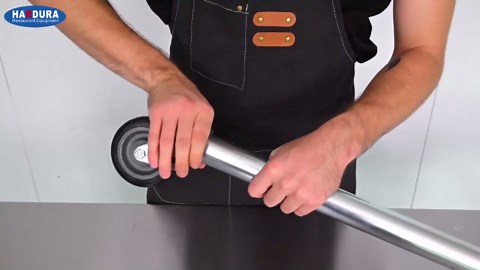 HARDURA Stainless Steel Table 24 x 60 Inches with Wheels Casters NSF Heavy Duty Commercial Prep Table with 2” Backsplash and Adjustable Undershelf for Restaurant Kitchen Home and Hotel