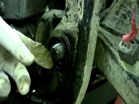 Removing The Studs Holding The Swingarm to the Frame