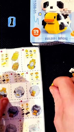 Mini Panda Build 🐼 | Mini Bricks in 10x Speed #diy #legoalternative #cartoon