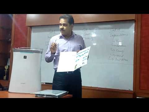 Sharp Air Purifier FP F40E W Demo Video with proof of effectiveness