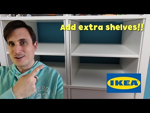 How To add shelves to an IKEA Kallax Unit