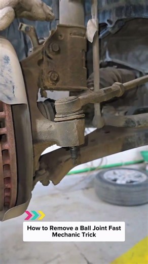 How to Remove a Ball Joint Fast | Mechanic Trick #Shorts