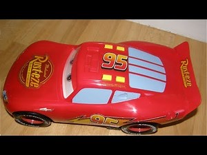 Large Disney/Pixar CARS Lightning McQueen Talking Race Car with engine noise, sound