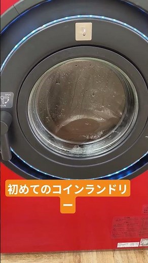 一人暮らし初のコインランドリー、こたつ布団洗いにきました！ドキドキわんこのニオイが消えていくー☹️