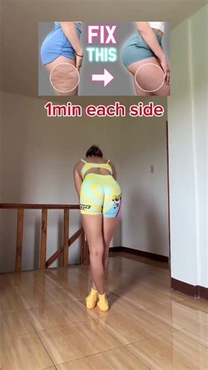 Ziddi Cellulite Khatam Karein! 🍑 1 Minute Daily Workout