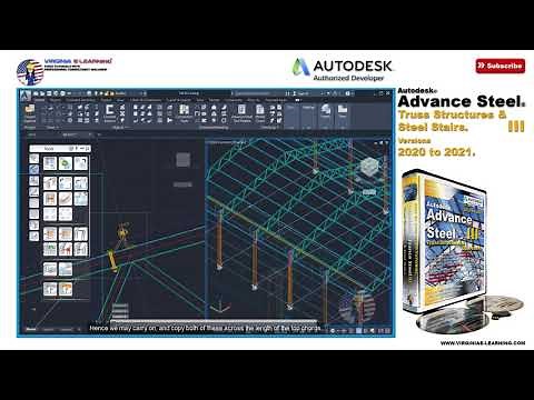 Advance Steel 2020 - 2021 Tutorial | Truss Structures Detailing | Lesson 09 | Preview.