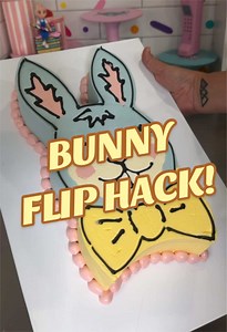 Bunny Flip Hack Cake Tutorial