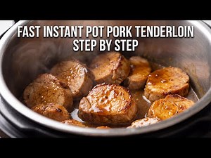 Fast Instant Pot Pork Tenderloin with Honey Garlic Gravy Cooking Guide Step By Step