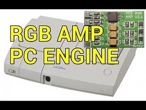 PC Engine Duo-R RGB Amp Install - YouTube