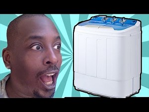 How To: Laundry for small apartment : Merax Mini Washing Review & Demonstration
