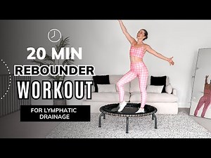 20-Minute Rebounder Workout for Lymphatic Drainage | Fun Mini Trampoline Exercises with Jump&Jacked