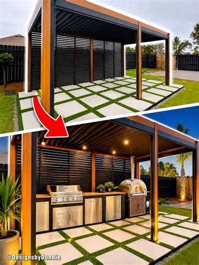 The Perfect Outdoor Kitchen Setup #interiordesign #architecture #diy
