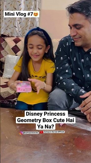 Cute Disney Princess Geometry Box-Unboxing😍 #minivlog #minivlogshorts #unboxing #stationery