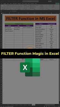 FILTER Function in Excel | Easily Extract Data Like a Pro!