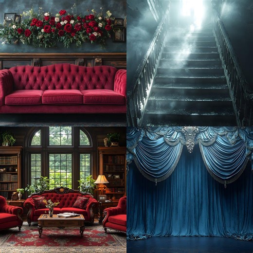 Victorian Digital Backdrop Set, Victorian Photography Backdrops, Portrait Background Bundle, Old World Cinematic Studio Backgrounds - Etsy