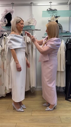 A gentle reminder to brides — savour the moment of getting dressed with your mum. Long before the ceremony begins, these quiet moments together become some of the most meaningful. Standing side by side, helping each other, taking it all in, it’s a memory you’ll both carry long after the day is over. The outfits matter, but the time together matters even more. 🤍 #bridetobe #wedding2026 #motherofthebridedress #motherofbride #motherdaughter | The Wardrobe Ballyclare