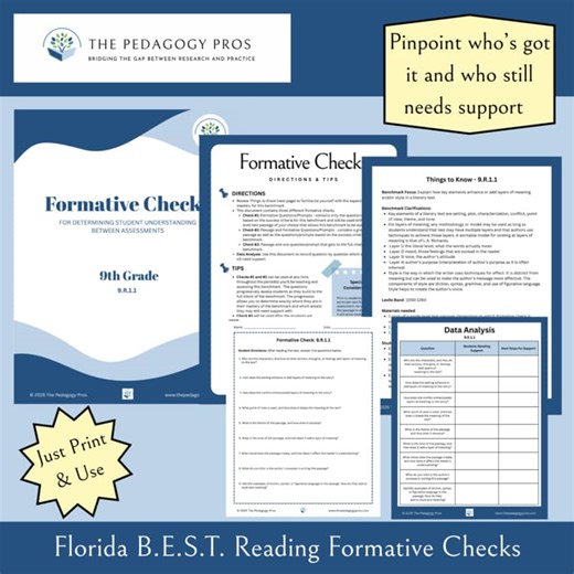 9.R.1.1 Formative Checks – Florida B.E.S.T. Reading
