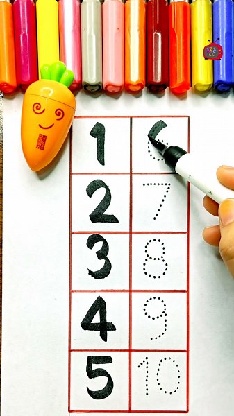Can You Trace These Numbers? 🤔✏️ | Number Tracing Challenge #Shorts